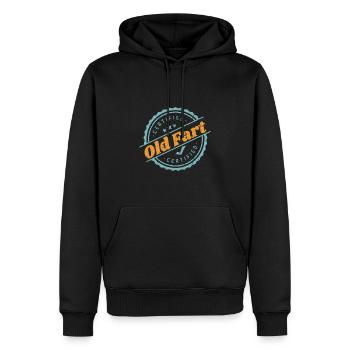 Certified Old Fart Funny Retirement Gift Birthday - Men’s Premium Organic Hoodie - black - Front - Nico (187cm)