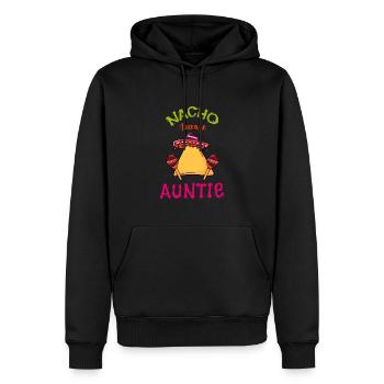 Nacho Tante Moyenne Cinco de Mayo mexicain - Sweat à capuche Premium bio Homme - noir - Devant - Nico (187cm)