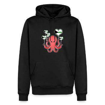 Octopus Balloon Demiromantic Pride - Sweat à capuche Premium bio Homme - noir - Devant - Nico (187cm)