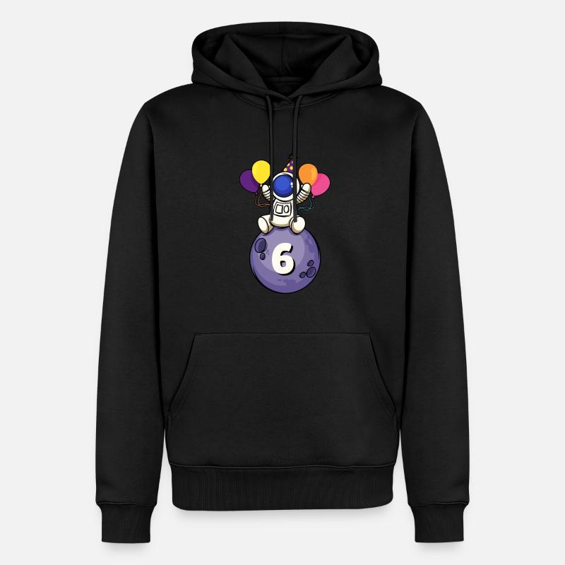 6 ans espace anniversaire 6. - Sweat à capuche Premium bio Homme - noir