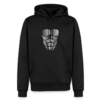 Costume de gorille Halloween - Sweat à capuche Premium bio Homme - noir - Devant - Nico (187cm)