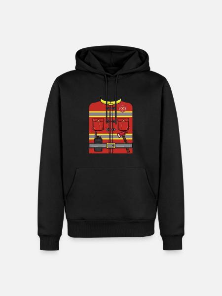 Firefighter Halloween Costume - Men’s Premium Organic Hoodie - black
