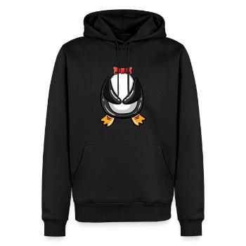 Costume de pingouin Halloween - Sweat à capuche Premium bio Homme - noir - Devant - Nico (187cm)