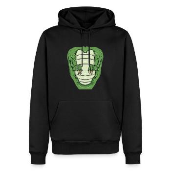 T-Rex Costume Halloween - Sweat à capuche Premium bio Homme - noir - Devant - Nico (187cm)