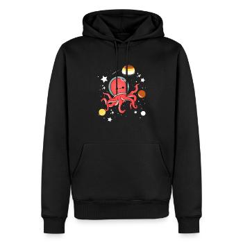 Oktopus Astronaut Gay Bear Pride - Männer Premium Bio Hoodie - Schwarz - Vorne - Nico (187cm)