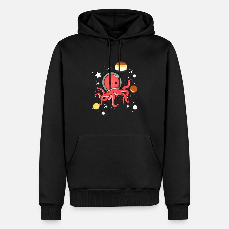 Octopus Astronaute Gay Bear Pride - Sweat à capuche Premium bio Homme - noir