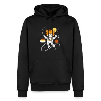 Tiger Astronaut Gay Bear Pride - Männer Premium Bio Hoodie - Schwarz - Vorne - Nico (187cm)