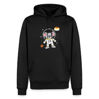 Koala Astronaut Gay Bear Pride - Männer Premium Bio Hoodie - Schwarz - Vorne - Nico (187cm)