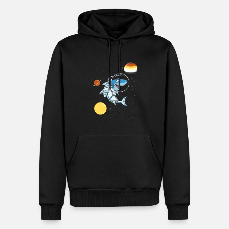 Shark Astronaute Gay Bear Pride - Sweat à capuche Premium bio Homme - noir