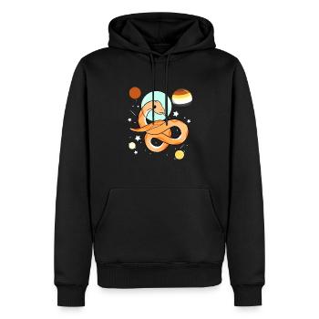 Schlange Astronaut Gay Bear Pride - Männer Premium Bio Hoodie - Schwarz - Vorne - Nico (187cm)