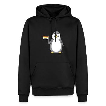 Pinguin Gay Bear Pride - Männer Premium Bio Hoodie - Schwarz - Vorne - Nico (187cm)