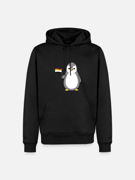 Penguin Gay Bear Pride - Men’s Premium Organic Hoodie - black
