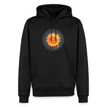 Sonnenstrahl Sonne - Männer Premium Bio Hoodie - Schwarz - Vorne - Nico (187cm)