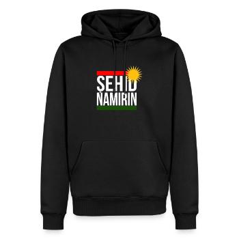 Şehid Namirin Biji Kurdistan - Sweat à capuche Premium bio Homme - noir - Devant - Nico (187cm)