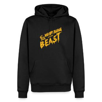 Tournage sur bois BEAST Cool Retro Woodturner Designs - Sweat à capuche Premium bio Homme - noir - Devant - Nico (187cm)