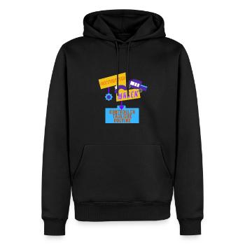 Kontrollen tägliche Routine - Männer Premium Bio Hoodie - Schwarz - Vorne - Nico (187cm)