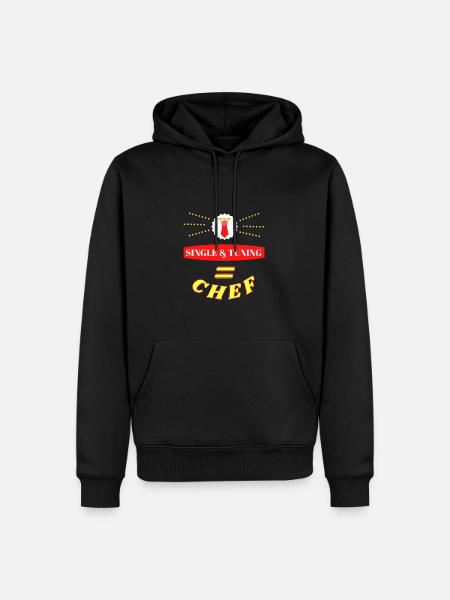 Single & Tuning = Chef - Männer Premium Bio Hoodie - Schwarz