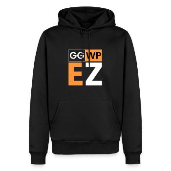 gg wp EZ - Männer Premium Bio Hoodie - Schwarz - Vorne - Nico (187cm)