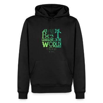 Ja, meine Großeltern haben es gekauft. - Männer Premium Bio Hoodie - Schwarz - Vorne - Nico (187cm)