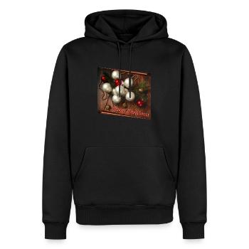 Merry Christmas - Männer Premium Bio Hoodie - Schwarz - Vorne - Nico (187cm)