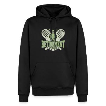 My Retirement Plan Racket Sport Tennis - Männer Premium Bio Hoodie - Schwarz - Vorne - Nico (187cm)