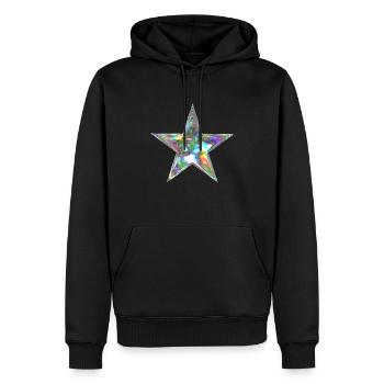 Stern - Männer Premium Bio Hoodie - Schwarz - Vorne - Nico (187cm)