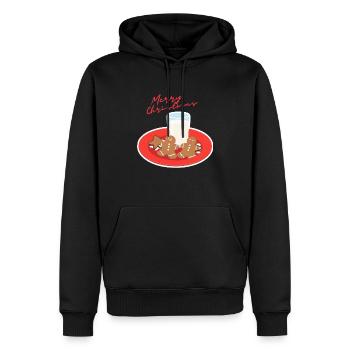 Nikolaus - Männer Premium Bio Hoodie - Schwarz - Vorne - Nico (187cm)