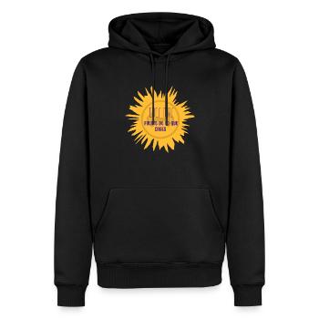 Du bist stärker als du denkst - Männer Premium Bio Hoodie - Schwarz - Vorne - Nico (187cm)