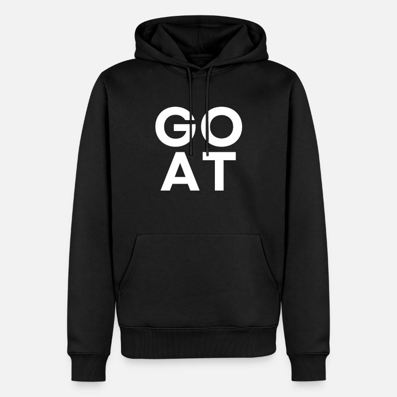 Ziege - Männer Premium Bio Hoodie - Schwarz
