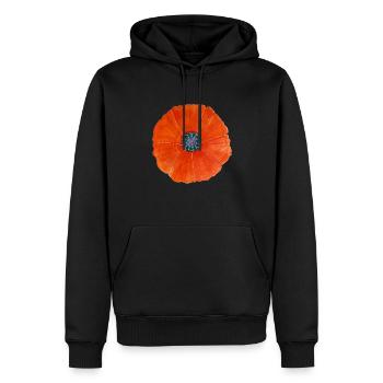Fleur géante 3 - Sweat à capuche Premium bio Homme - noir - Devant - Nico (187cm)