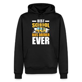 Busfahrer Beste Schule Busfahrer jemals Geschenkidee - Männer Premium Bio Hoodie - Schwarz - Vorne - Nico (187cm)