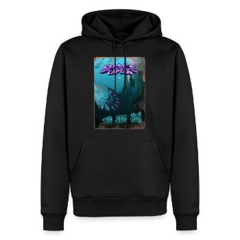 Retro style Magazine Cover SpaceCaptain Issue 2 - Men’s Premium Organic Hoodie - black - Front - Nico (187cm)