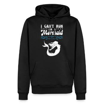 I Cant Run I Am A Mermaid - Männer Premium Bio Hoodie - Schwarz - Vorne - Nico (187cm)