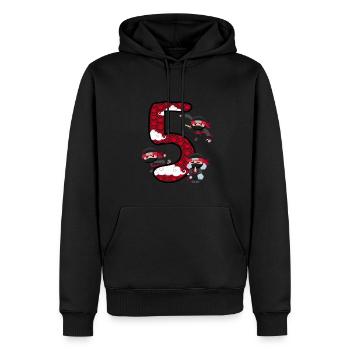 5ème anniversaire Jeune Ninja 5 ans Ninja Costume - Sweat à capuche Premium bio Homme - noir - Devant - Nico (187cm)