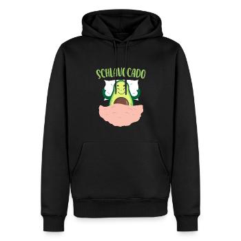 Schlavocado Avocado Chemise de sommeil officielle - Sweat à capuche Premium bio Homme - noir - Devant - Nico (187cm)