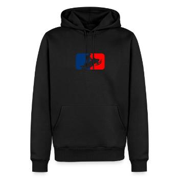 Snowmobil - snowmobile - snowmobile - Men’s Premium Organic Hoodie - black - Front - Nico (187cm)