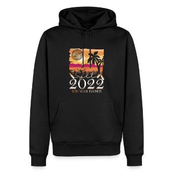 Sylt 202 ich war dabei Bier - Männer Premium Bio Hoodie - Schwarz - Vorne - Nico (187cm)