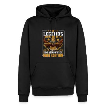 Legenden Wurden 1963 Geboren, Gealtert Wie Whisky - Männer Premium Bio Hoodie - Schwarz - Vorne - Nico (187cm)