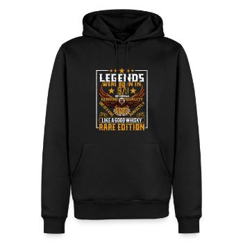 Legenden Wurden 1979 Geboren, Gealtert Wie Whisky - Männer Premium Bio Hoodie - Schwarz - Vorne - Nico (187cm)