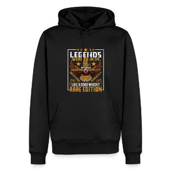 Legenden Wurden 1964 Geboren, Gealtert Wie Whisky - Männer Premium Bio Hoodie - Schwarz - Vorne - Nico (187cm)