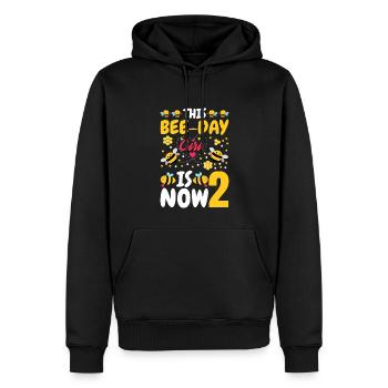 Dieses Bee-day-mädchen Ist Jetzt 2. - Männer Premium Bio Hoodie - Schwarz - Vorne - Nico (187cm)