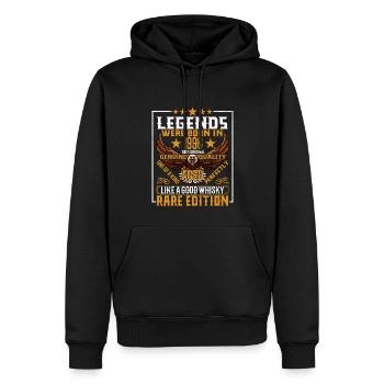 Legenden Wurden 1996 Geboren, Gealtert Wie Whisky - Männer Premium Bio Hoodie - Schwarz - Vorne - Nico (187cm)