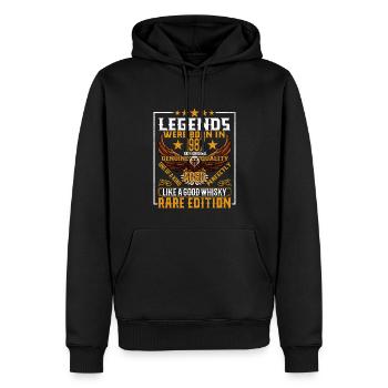 Legends Were Born in 1987, Aged Like Whisky - Men’s Premium Organic Hoodie - black - Front - Nico (187cm)