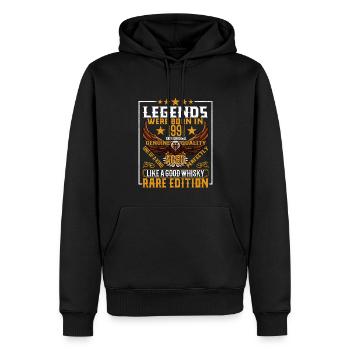 Legenden Wurden 1991 Geboren, Gealtert Wie Whisky - Männer Premium Bio Hoodie - Schwarz - Vorne - Nico (187cm)