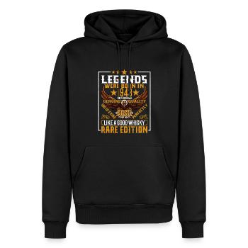 Legenden Wurden 1943 Geboren, Gealtert Wie Whisky - Männer Premium Bio Hoodie - Schwarz - Vorne - Nico (187cm)