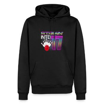 Striking Into 17 Bowling Bowler 17. Geburtstag - Männer Premium Bio Hoodie - Schwarz - Vorne - Nico (187cm)
