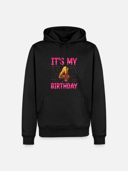 It's My 4th Birthday | Sprinkles Thematic - Men’s Premium Organic Hoodie - black