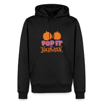 Pop Halloween | Halloween Kostüm | Halloween - Männer Premium Bio Hoodie - Schwarz - Vorne - Nico (187cm)