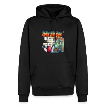 Strikin' Into 31 Bowling Bowler 31. Geburtstag - Männer Premium Bio Hoodie - Schwarz - Vorne - Nico (187cm)