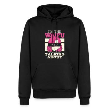 Ich Bin Der Waifu | Anime-liebhaber | Otaku Shirt - Männer Premium Bio Hoodie - Schwarz - Vorne - Nico (187cm)